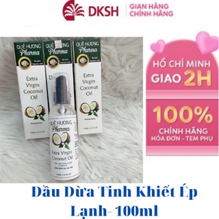 Dầu Dừa Tinh Khiết Ép Lạnh- 100ml-Pharmar quê hương- freeship đơn hàng 50k