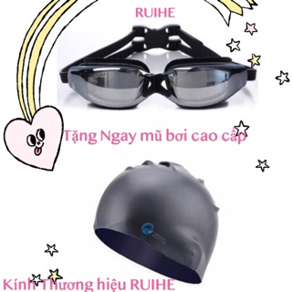 Kính Tráng Gương RUIHE cao cấp(Tặng mũ bơi trị giá 50k)