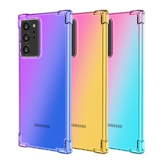 Ốp điện thoại túi khí chống sốc màu gradient cho Samsung note 20 Ultra Note 20 plus 20+