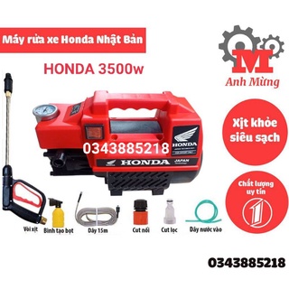 Máy rửa xe HONDA 3500w nhật bản dây 15m xịt rửa mạnh mẽ