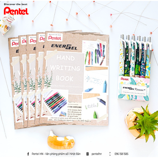Sổ Luyên Chữ Đẹp Pentel Energel Hand Writing Book