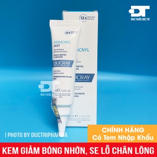 Kem làm giảm bóng nhờn, se khít lỗ chân lông DUCRAY KERACNYL Matifyer 30ml