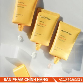[MẪU MỚI] Kem chống nắng Innisfree các màu vàng - Innisfree Intensive Triple Shield Sunscreen SPF50+ Pa++++ 50ml