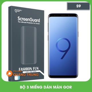 Bộ 3 miếng dán màn hình gor dành cho galaxy S9 ( 3 miếng dán trước và dán carbon)