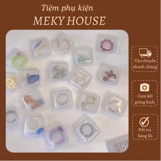 Hộp nhựa trong suốt đựng phụ kiện trang sức tiện lợi