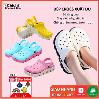 [XẢ HÀNG] Dép Sục Nam Nữ Đế Đúc Răng Cưa Siêu Nhẹ Chống Trơn Trượt,Chống Thấm Nước Chichi