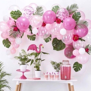 (Ảnh thật) lá cây giả, lá rùa giả decor trang trí phòng, trang trí dải bóng sinh nhật