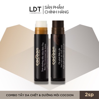 Bộ sản phẩm Tẩy da chết &amp; Dưỡng môi Cocoon