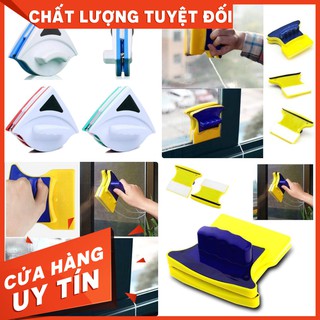 [FREESHIP] DỤNG CỤ LAU KÍNH 2 MẶT NAM CHÂM ( TẶNG KÈM BỘ LAU THAY THẾ)
