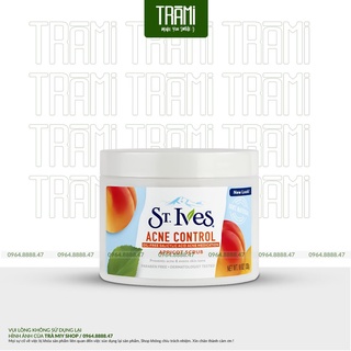 [CHÍNH HÃNG] Tẩy Tế Bào Chết Chiết Xuất Quả Mơ St. Ives Acne Control Apricot Scrub 283gr Của Mỹ.