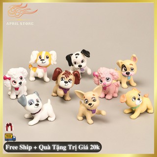 Bộ Tượng 9 Chó Con Dễ Thương Size 5.5cm - Đồ Chơi Hoạt Hình-Đồ Trang Trí Nhỏ, Đồ Trang Trí Sáng Tạo