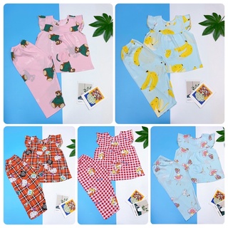 Đồ bộ bé gái cánh tiên quần dài, bộ lanh bé gái quần dài, chất mát 9-26kg đường may kĩ cao cấp nhiều mẫu - Pigbaby