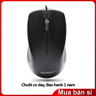Chuột máy tính có dây Surmt thiết kế gọn nhẹ chơi game thoải mái bảo hành 12 tháng M201 chuột máy tính