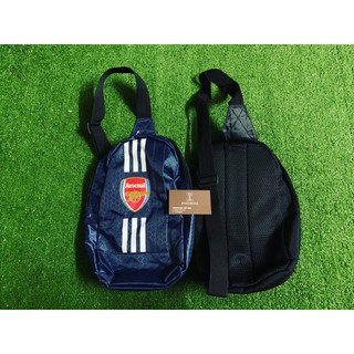 TÚI ARSENAL XANH THAN đeo chéo 2 ngăn ( túi đựng giày đá banh đeo chéo và túi trống 2 ngăn )