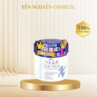 Kem Dưỡng Da Ý Dĩ Hatomugi Moisturizing &amp; Conditioning The Milky Cream 300g