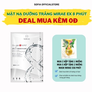 Mặt nạ dưỡng trắng Mirae EX8 phút dưỡng trắng cấp tốc Oxygen cung cấp độ ẩm giúp da sáng bóng 20g/miếng