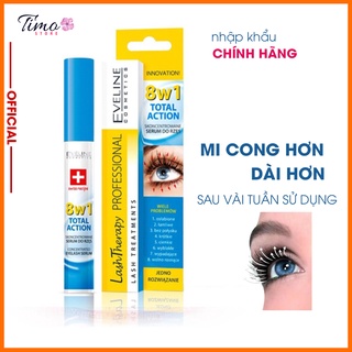 Huyết thanh dưỡng mi Eveline 8in1 Total Action Lash Therapy professional, hàng Nga chính phẩm auth - TM031