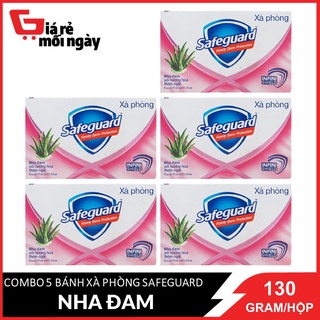 COMBO 5 bánh Safeguard Nha đam (Hồng) 130gX5