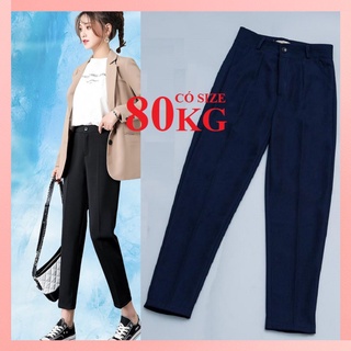 QUẦN TÂY ĐI HỌC CHO NỮ SINH CÓ MÀU XANH THAN HỌC SINH VÀ MÀU ĐEN CƠ BẢN Có BIG SIZE 6XL 80KG