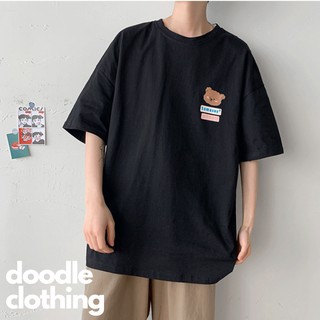 Áo Thun Nam Nữ Tay Lỡ Unisex Oversize Áo phông Form Rộng Basic Tee Hình Logo Gấu