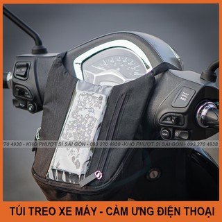 Túi treo đầu xem máy cho shiper đựng điện thoại xem bản đồ, grab, grap, go việt, đi phượt