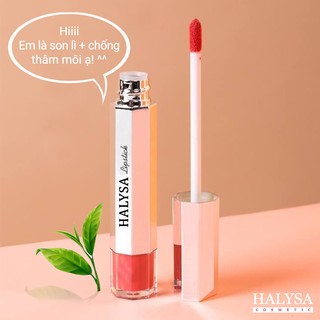 Son kem lì, son thiên nhiên không chì, lên màu siêu chuẩn, mềm mịn môi Halysa