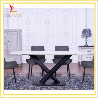 [ẢNH THẬT] Chân Bàn Ăn Chữ v, Mẫu Mới Nhất 2021, Bàn Ăn 4 Ghế Chân Sắt–DELIHOME