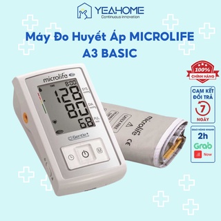 Máy Đo Huyết Áp Bắp Tay Microlife A3 Basic Hàng Chính Hãng Sai Số ±3 mmHg - YeahomeCare Saigon