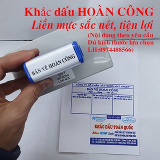 [NHIỀU KÍCH CỞ] Khắc dấu Hoàn Công Liền Mực nội dung theo yêu cầu