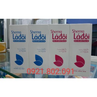 ( chai 100ml) Shema lá đôi dung dịch vệ sinh phụ nữ