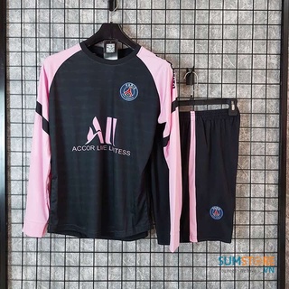 Áo Banh Độc Lạ Dài Tay – CLB PSG Đen Hồng Zk - Áo Bóng Đá Mới Nhất