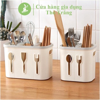 Ống đũa đa năng loại 2 ngăn, 3 ngăn nhựa lúa mạch thiết kế thoát nước tiện lợi PGL