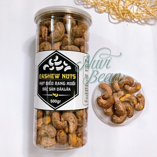Hũ 500g hạt điều A cồ loại nhất - Điều đaklak nguyên hạt còn vỏ lụa