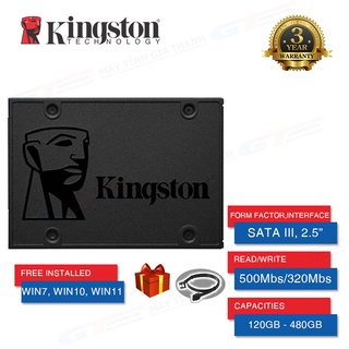 Ổ Cứng SSD 120GB | 240GB | 480GB Kingston A400 SATA 3 (6Gb/giây) 2.5" Chính Hãng New (Tặng Dây SATA 3 Tốc Độ Cao)