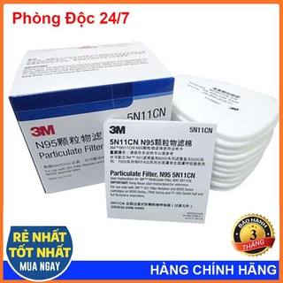ComBo 10 Tấm Bông Lọc 3M 5N11 Dùng Cho Các Loại Mặt Nạ 3M 6200,7502,6800