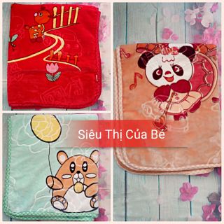 Chăn lông tuyết 2 lớp dày cho bé