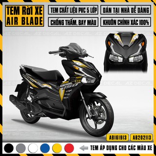Tem Airblade Mẫu 150 &amp;125 Nhiều Lựa Chọn Màu | AB13 | Chất Liệu Decal Chống Nước, Áp Dụng Xe AB 2016 - 2022