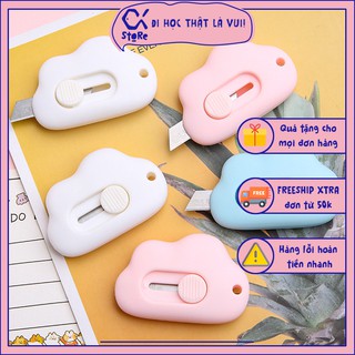 Dao rọc giấy mini hình đám mây siêu diễ thương nhỏ gọn, có lỗ treo xinh xắn