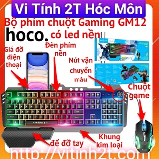 Bộ Bàn Phím Chuột Gaming Hoco GM12 có led RGB<br>