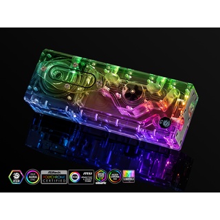 Tank kèm bơm, tấm nước tản nhiệt nước custom Bitspower XYZ Reservoir (P5D)