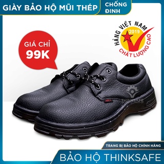 Giày bảo hộ lao động nam NTT chống nước, chống đinh, va đập, trơn trượt giày công trình, nhà máy - Bảo hộ Thinksafe