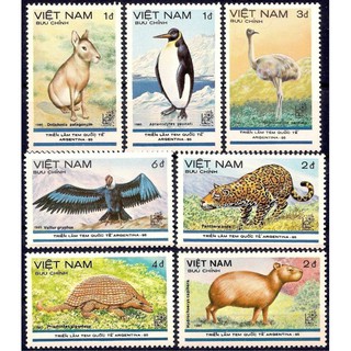 Tem sưu tập MS 468 Tem Việt NamTriển lãm tem Quốc tế 1985 ( 7 tem )