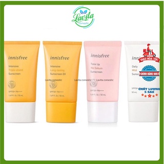 KEM CHỐNG NẮNG INNISFREE ( Mild, no sebum, long lasting for oily - dry skin, triple shilde) -Huynmio