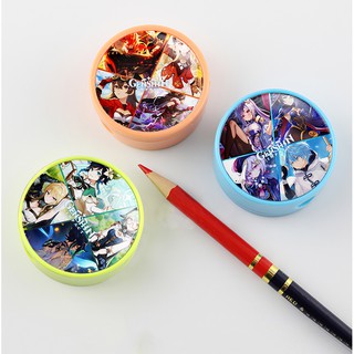 Gọt bút chì Genshin Impact 2 trong 1 (gọt bút chì + gương cầm tay)