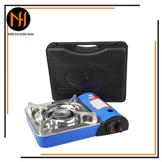 Bếp ga mini Hayasa HA-8102M dập cuốn mép chắc chắn, có vòng chắn gió - Màu ngẫu nhiên