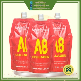 Kem ủ dưỡng tóc A8 Collagen ủ tóc mềm mượt tai nhà phục hồi nhanh 600ml