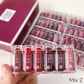 Set 6 Son mix 2 Golden rose mini Velvet Matte