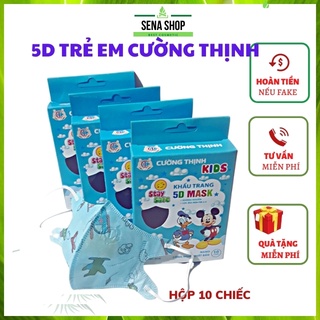[BÉ 1-4 TUỔI ]Khẩu Trang 5D Kids Cho BéTrẻ Em Cho Mask Cường Thịnh Họa Tiết Xuân Lai Công Nghệ Nhật Bản Hộp 10C Bền Đẹp