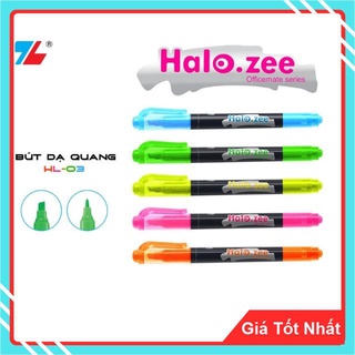 Bút Dạ Quang Thiên Long HL03 - Bút Có 2 Đầu (1 Đầu Tròn, 1 Đầu Dẹp) Giúp Tăng Thêm Tính Năng Sử Dụng