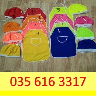 Tạp dề đầu bếp cho bé (1 bộ), tạp dề cho bé, tạp dề vẽ, tạp dề trơn, tạp dề đẹp, tạp dề cho trẻ